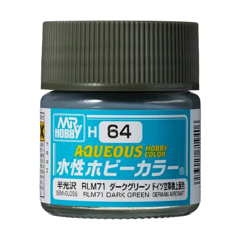 Gunze Aqueous Hobby Color H064 RLM71 tmavě zelená (10 ml)