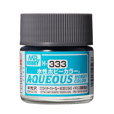 Gunze Aqueous Hobby Color H333 extra tmavá námořní šedá BS381C/640 (10 ml)