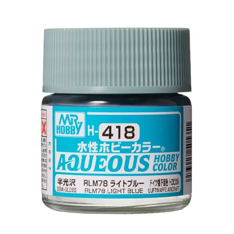 Gunze Aqueous Hobby Color H418 RLM78 světle modrá (10 ml)
