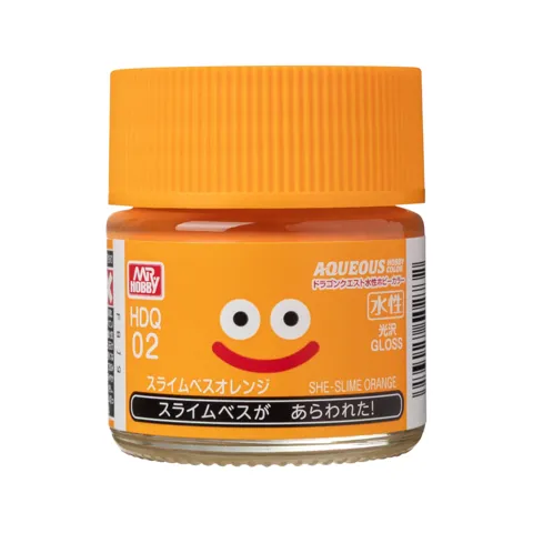 Lahvička akrylové barvy Mr. Hobby Aqueous Hobby Color HDQ02 She-Slime Orange, 10 ml