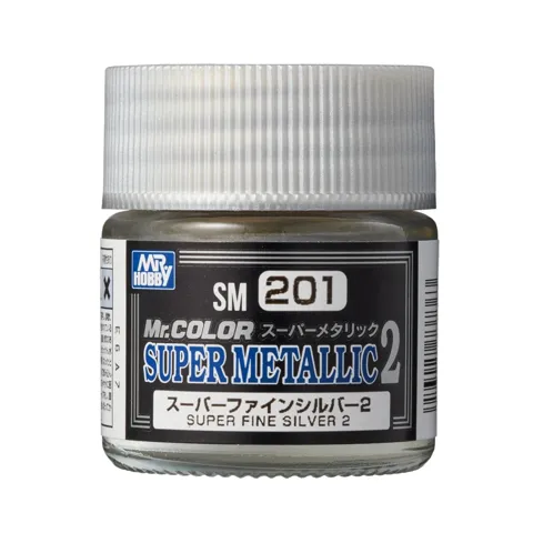 Gunze Mr. Color Super Metallic II SM201 velmi jemná stříbrná (10 ml)