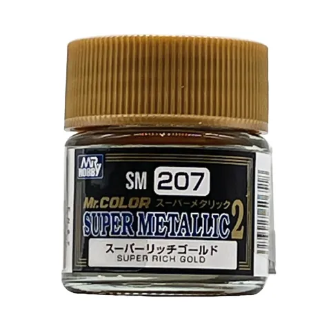 Gunze Mr. Color Super Metallic Colors II SM207 bohatá zlatá (10 ml)