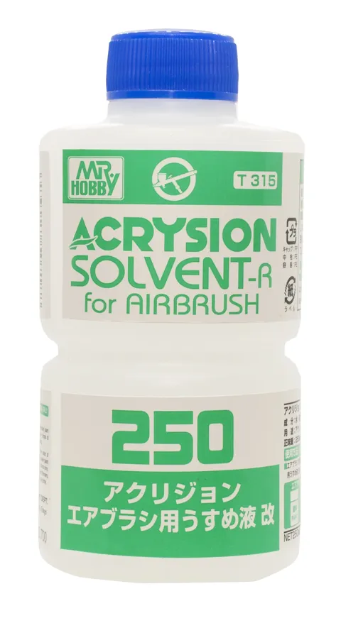 Gunze Mr.Hobby Acrysion Solvent-R for Airbrush T315 (250 ml)