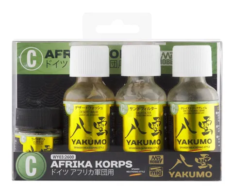 Mr. Hobby AMMO by Mig Yakumo Color Set C WY03 WWII Afrika Korps (4 ks)
