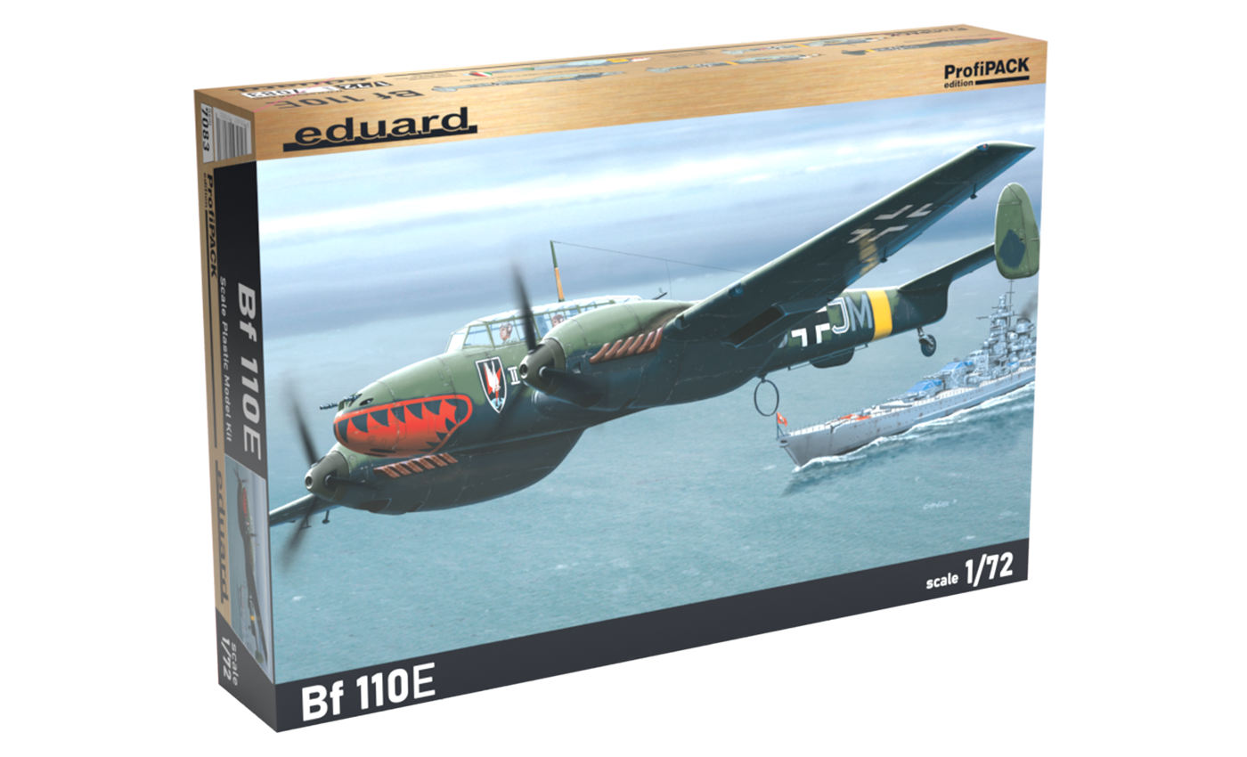 Krabice stavebnice Eduard ProfiPACK 7083 Messerschmitt Bf 110E v měřítku 1/72