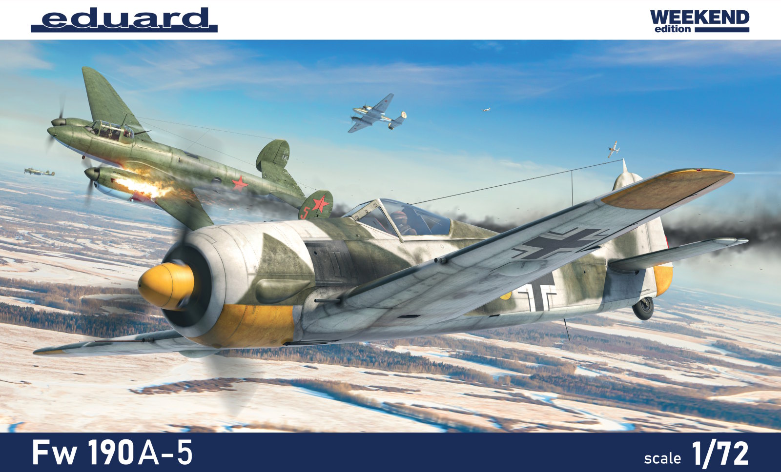 Krabice stavebnice Eduard 7470 Fw 190A-5 Weekend Edition v měřítku 1/72