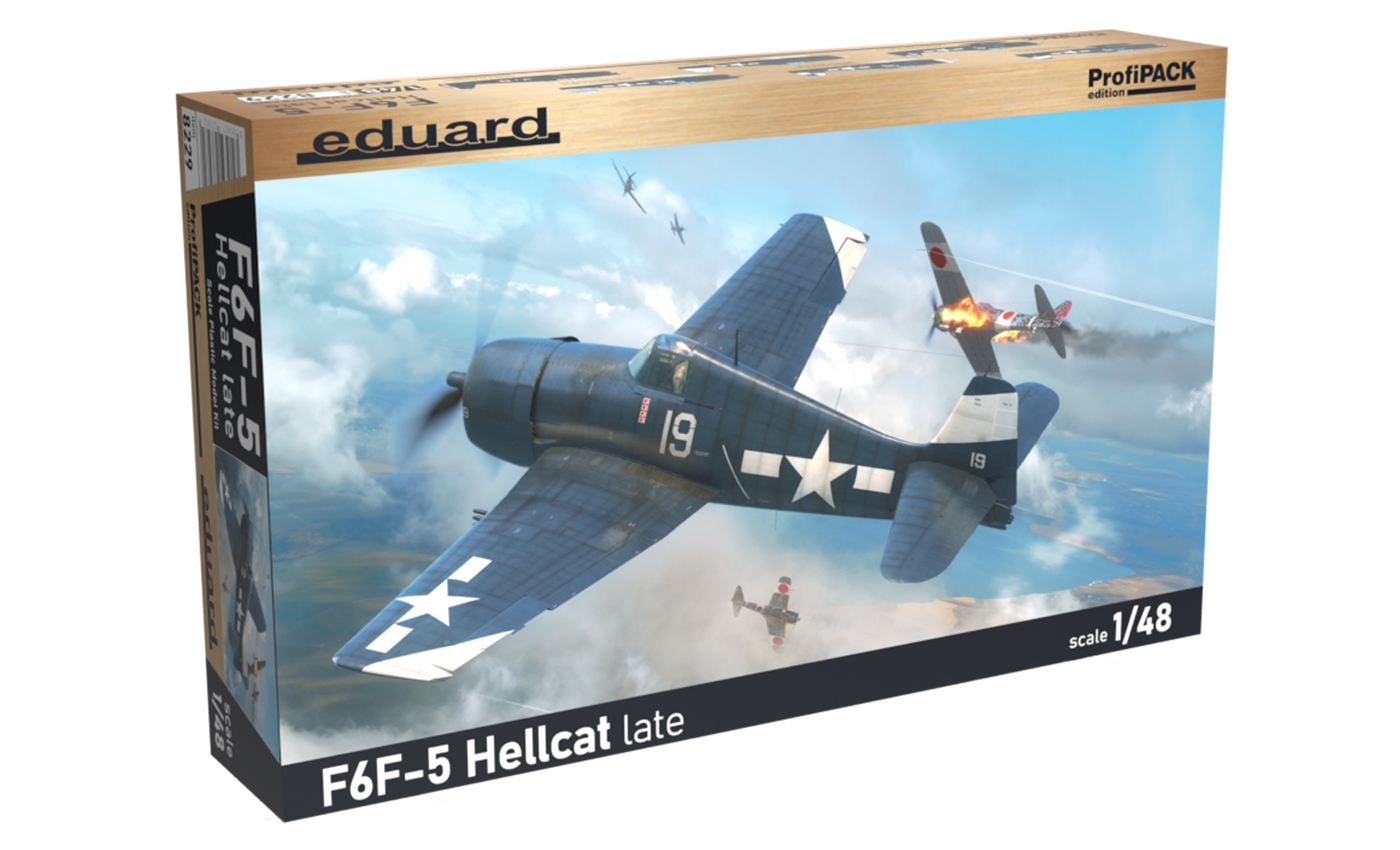 Krabice stavebnice Eduard ProfiPACK 8229 F6F-5 Hellcat late v měřítku 1/48