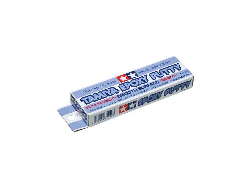 Balení dvousložkového epoxidového tmelu Tamiya 87052 Epoxy Putty Smooth Surface 25 g