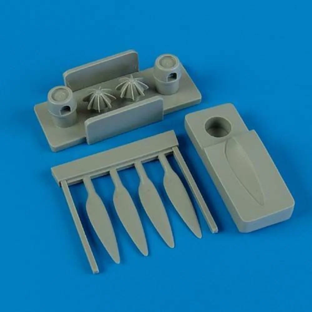 Resinová vrtule Quickboost QB48393 pro Fw 189 v měřítku 1/48 na licím bloku