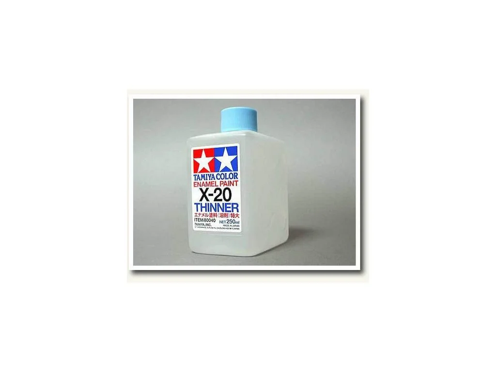 Plechovka ředidla Tamiya 80040 X-20 Enamel Thinner 250 ml pro emailové barvy