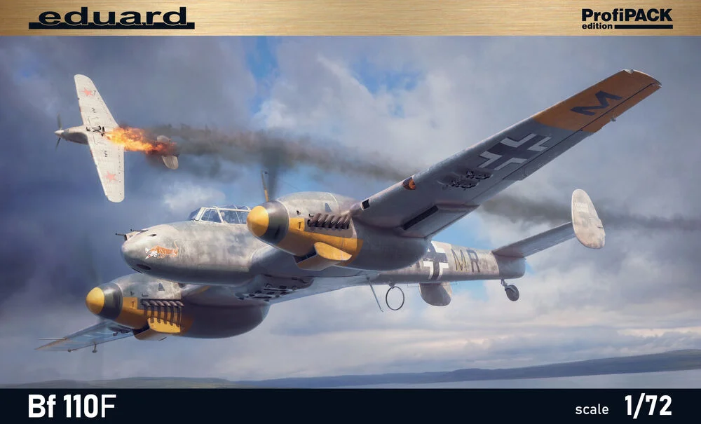 Krabice stavebnice Eduard ProfiPACK 7084 Bf 110F v měřítku 1/72