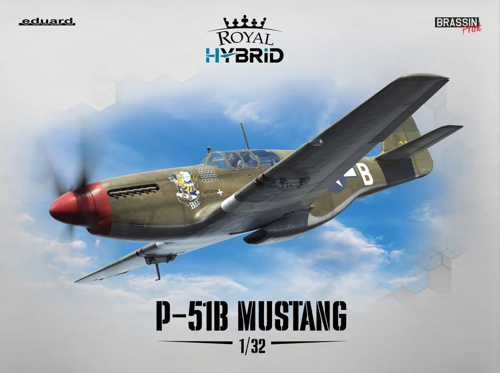 Krabice stavebnice Eduard Royal Hybrid 932011 P-51B Mustang v měřítku 1/32