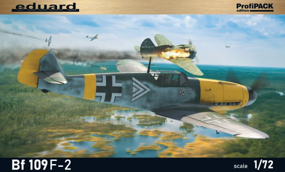 Krabice stavebnice Eduard 70154 Bf 109F-2 ProfiPACK v měřítku 1/72