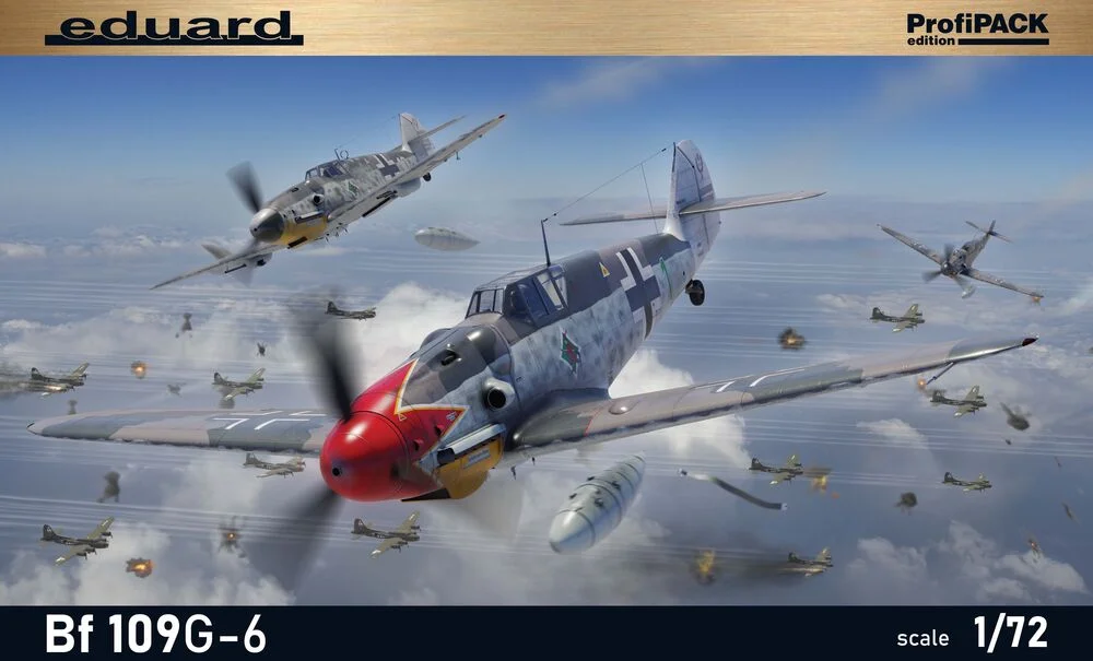 Krabice stavebnice Eduard ProfiPACK 70159 Bf 109G-6 v měřítku 1/72