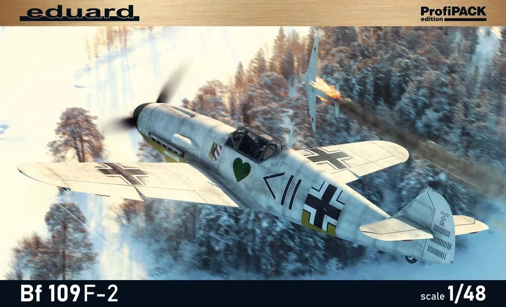 Krabice stavebnice Eduard 82115 Bf 109F-2 ProfiPACK v měřítku 1/48