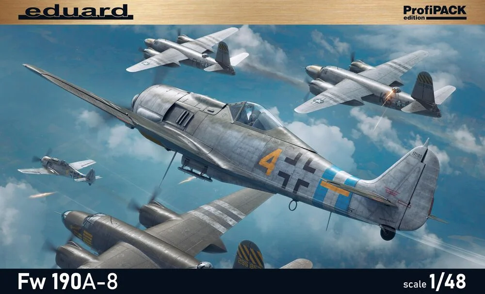 Krabice stavebnice Eduard 82147 Fw 190A-8 v měřítku 1/48, edice ProfiPACK
