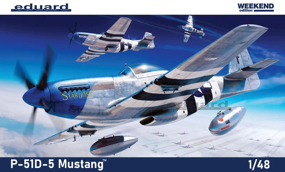 Krabice stavebnice Eduard 84172 P-51D-5 Mustang v měřítku 1/48, edice Weekend Edition