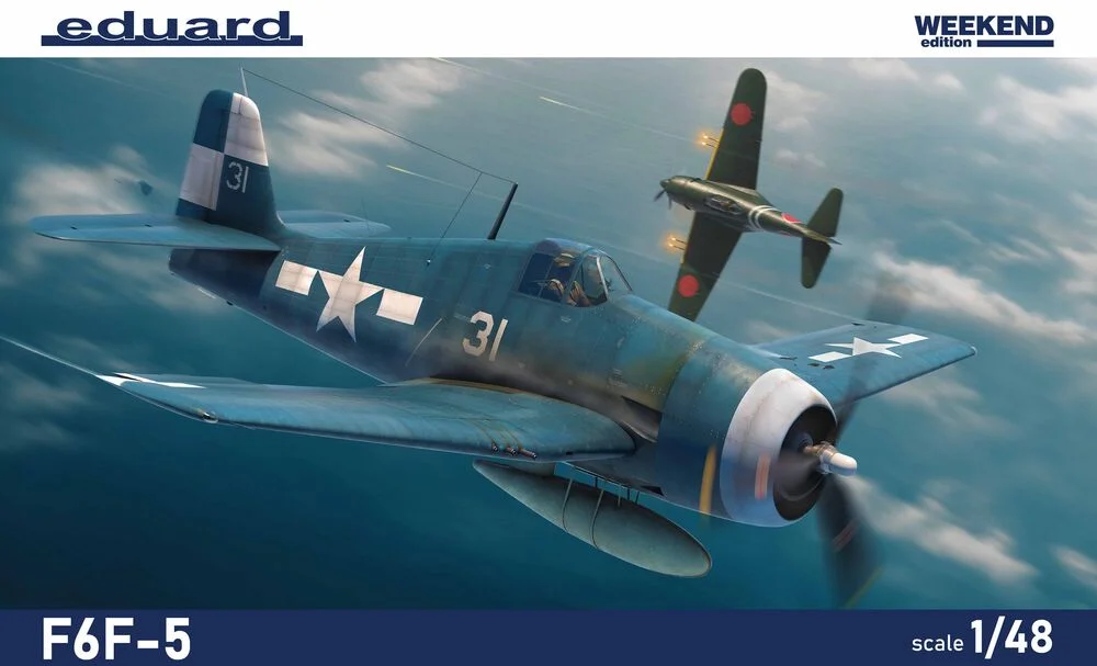 Krabice stavebnice Eduard Weekend Edition 84181 F6F-5 Hellcat v měřítku 1/48