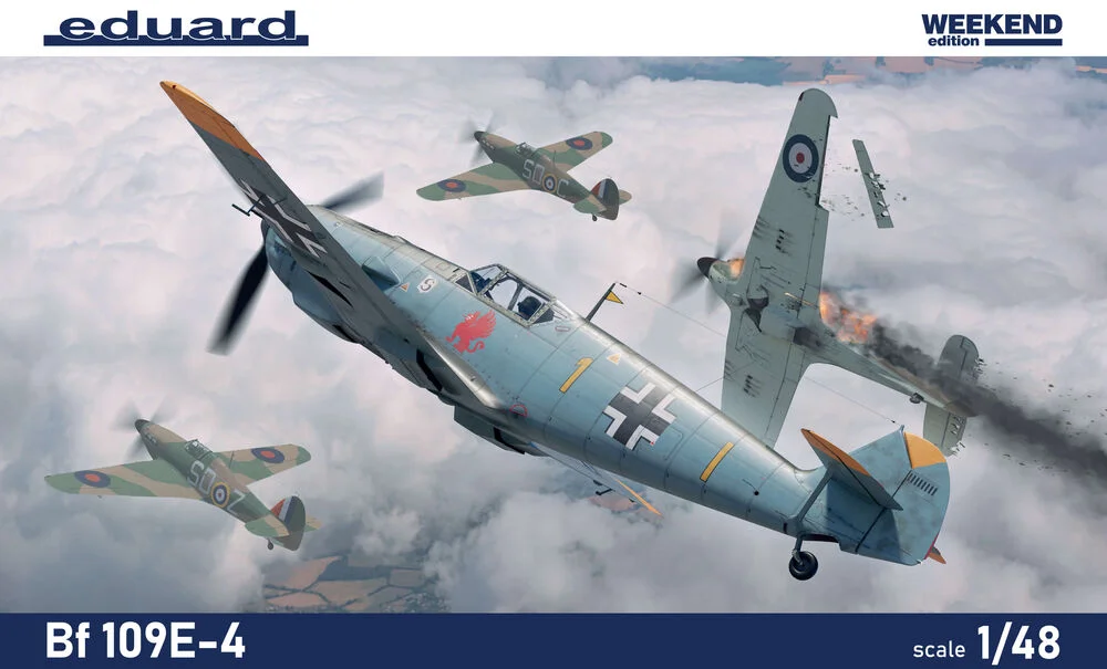 Krabice stavebnice Eduard 84196 Bf 109E-4 Weekend Edition v měřítku 1/48