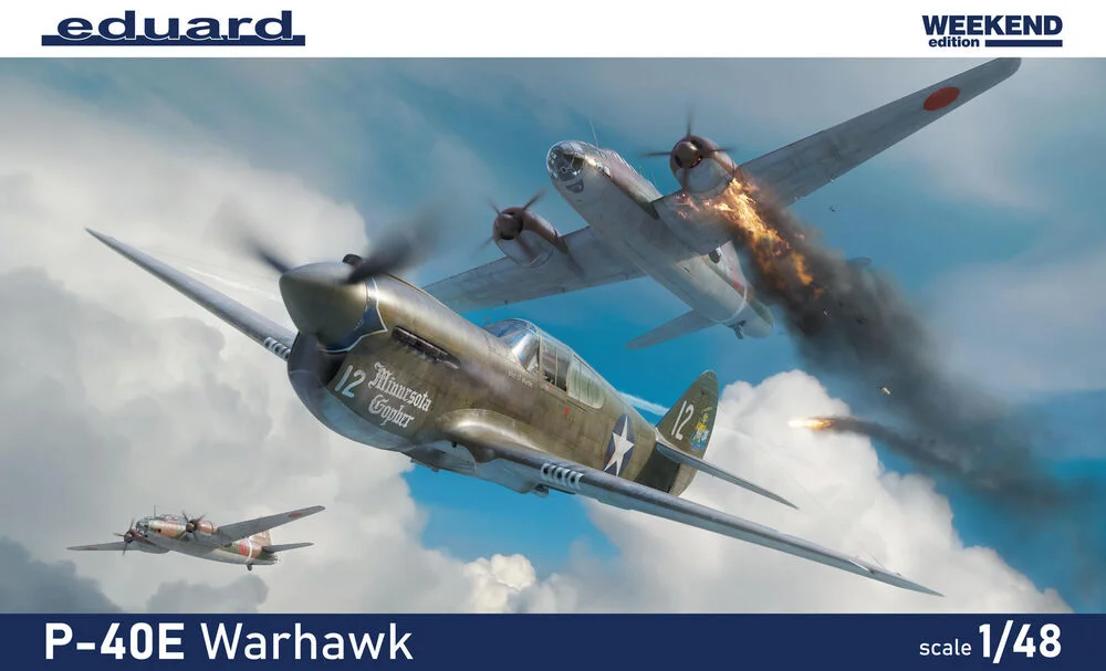 Krabice stavebnice Eduard 84207 P-40E Warhawk 1/48 Weekend Edition