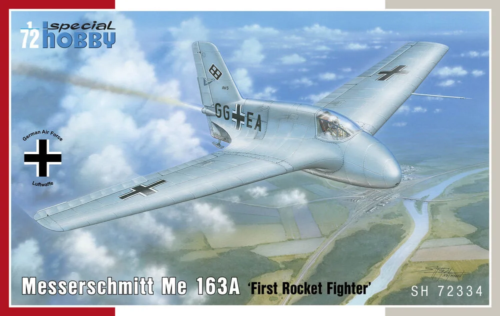 Krabice stavebnice Special Hobby 1/72 Messerschmitt Me 163A, kód SH72334