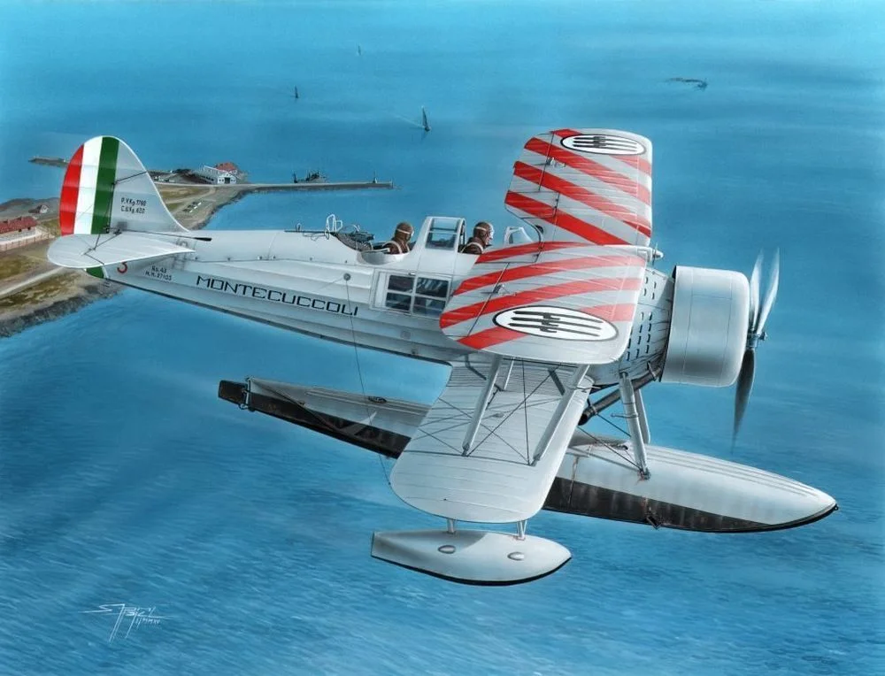 Krabice stavebnice Special Hobby SH48137 IMAM (Romeo) Ro.43 Red Striped v měřítku 1/48