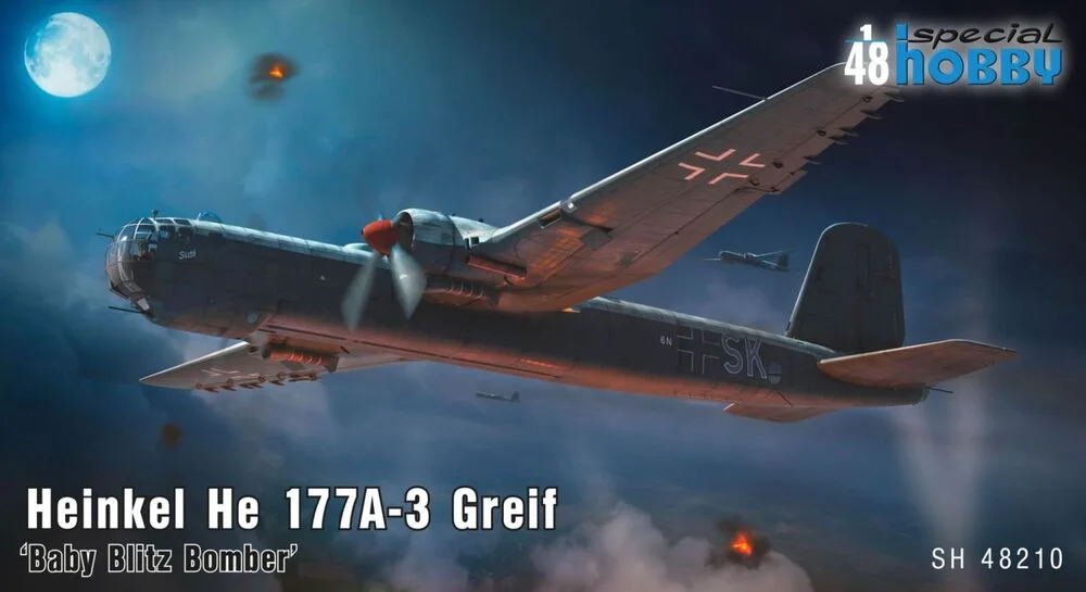 Stavebnice Special Hobby SH48210 Heinkel He 177A-3 Greif v měřítku 1/48