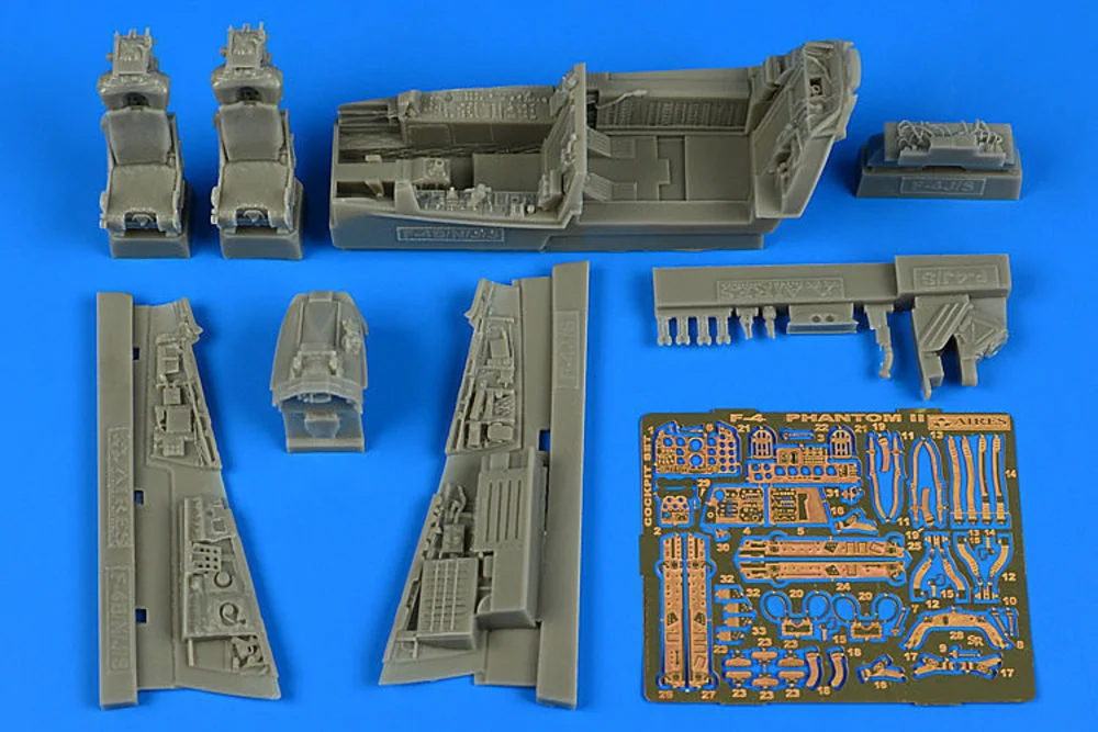 Kokpitová sada Aires 4767 pro F-4S Phantom II v měřítku 1/48 (Zoukei-Mura)