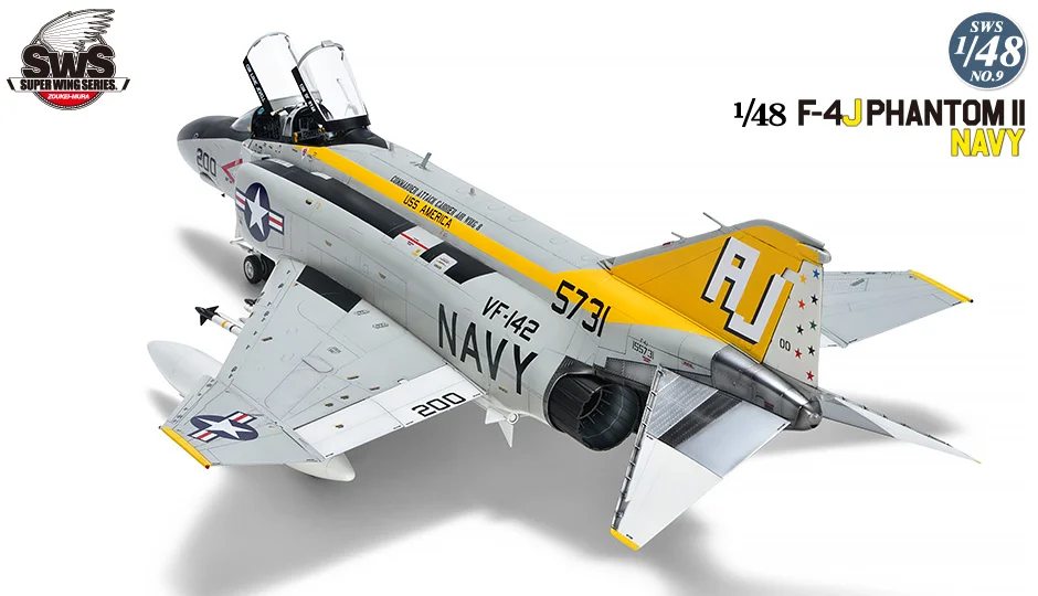 Krabice stavebnice Zoukei-Mura SWS48-09 F-4J Phantom II Navy v měřítku 1/48