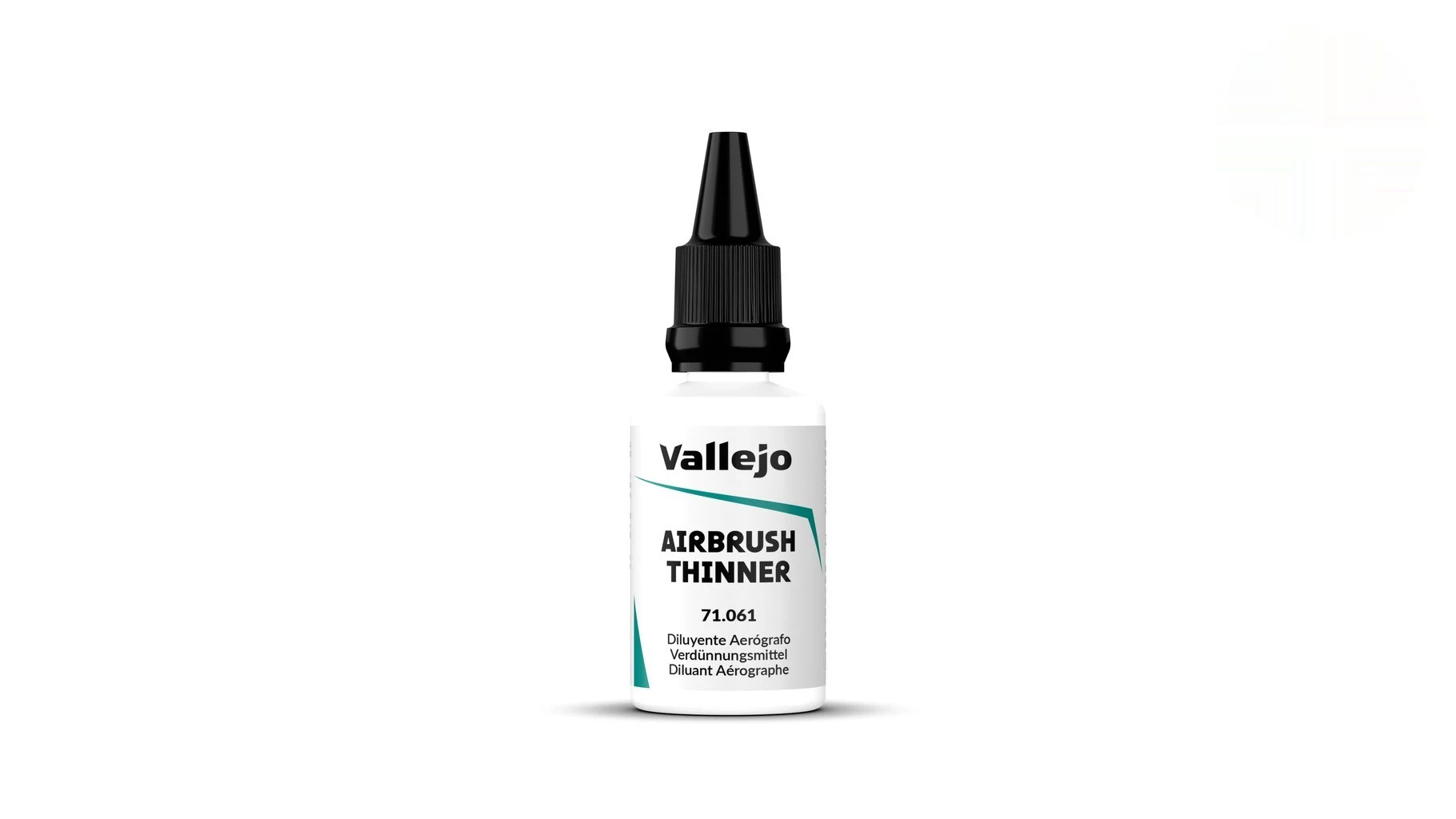 Lahvička ředidla Vallejo Auxiliary 71061 Airbrush Thinner 32 ml pro akrylové barvy